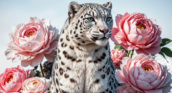 Upscaled Leopard Image with Prompt