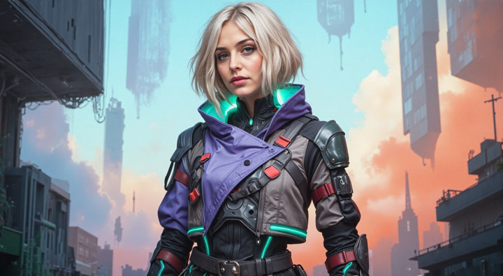 Upscaled Max Creativity Woman Image