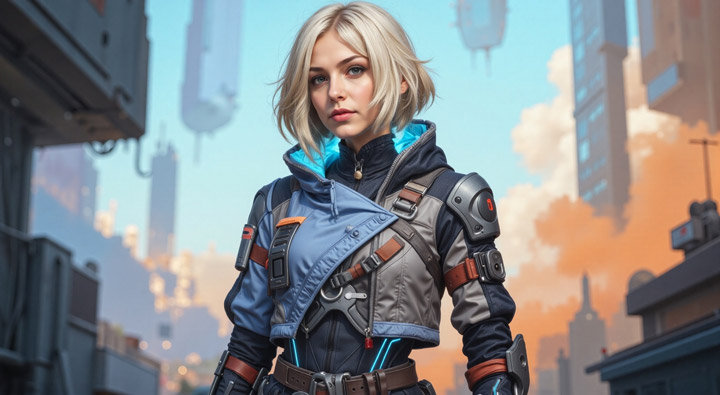 Upscaled Woman Image with Prompt