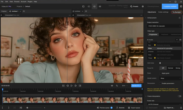 Topaz Video AI Rhel Model
