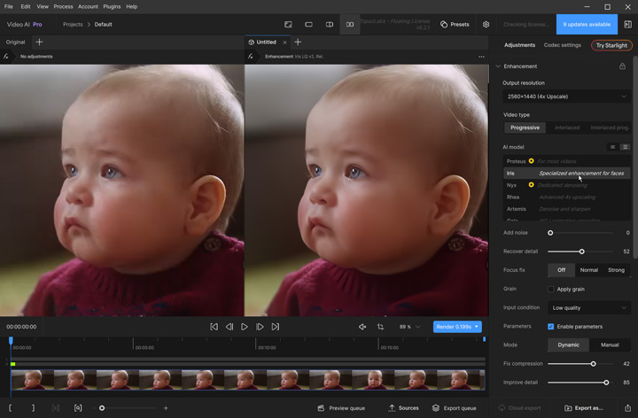 Topaz deblur video