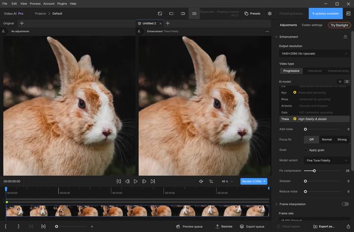 Topaz deblur video