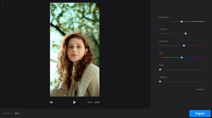 unblur a video via clideo