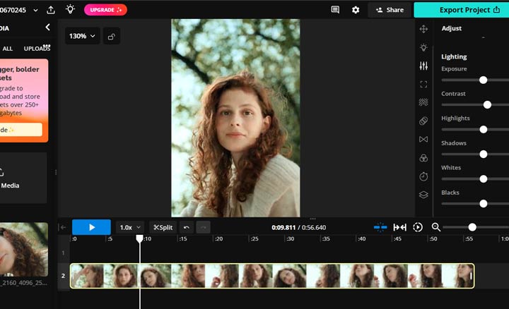 unblur video with kapwing