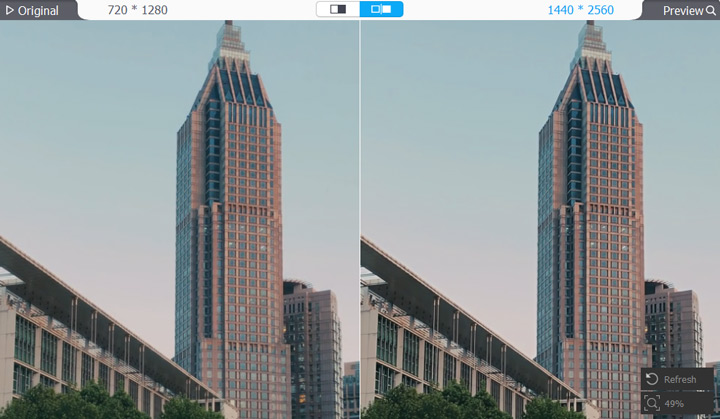 Unblur a blurry-looking video with VideoProc