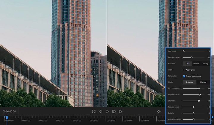 Topaz unblur video
