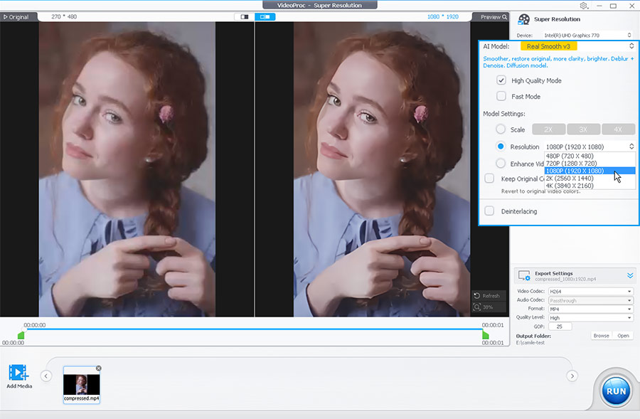 How to Upscale Video with HandBrake Alternative