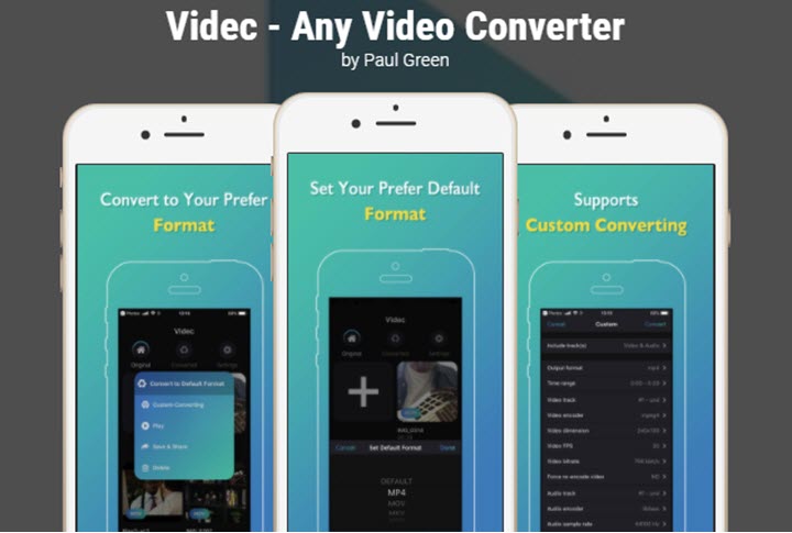 iPhone video converter-Videc