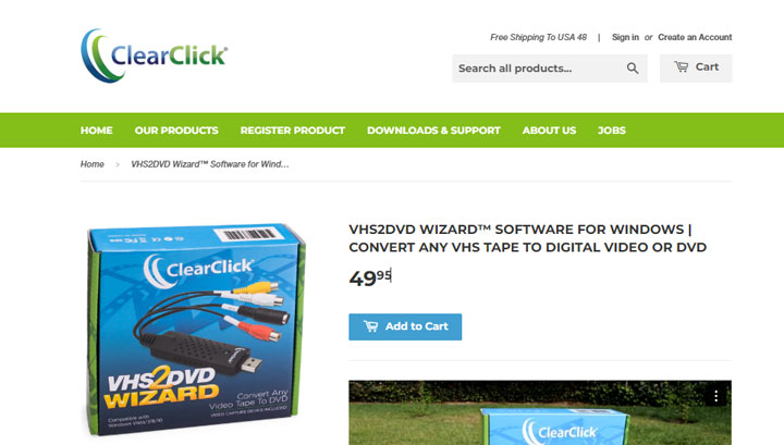 VHS2DVD Wizard Video Tape Converter Software