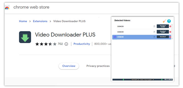 Video Downloader Plus FLV Downloader Chrome