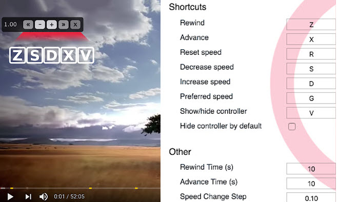 Video Speed Manager for Chrome