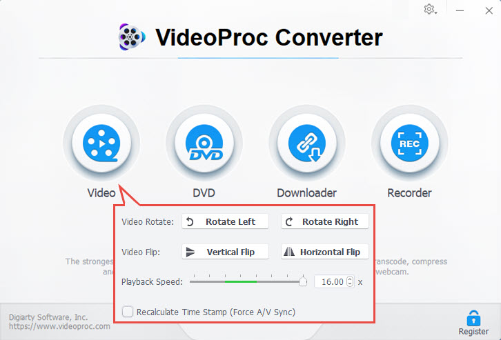 VideoProc Speed Control