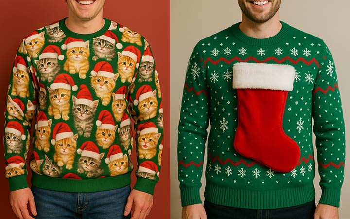 Vlogmas Ideas - Ugly Christmas Sweater Fashion Show