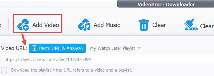 Add vimeo video link to download