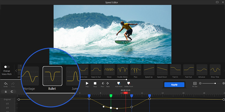 Change Play Speed and Create Speed Ramps with VideoProc Vlogger
