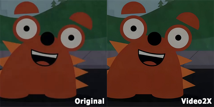 Anime Upscaling Test - Original vs Video2X