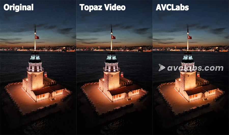 Video upscaling test 37 - AVCLabs vs Topaz
