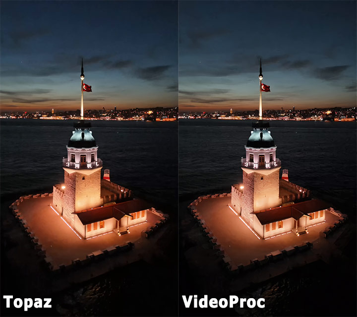 Video Super Auflösung Test 37 - VideoProc vs. Topaz Video