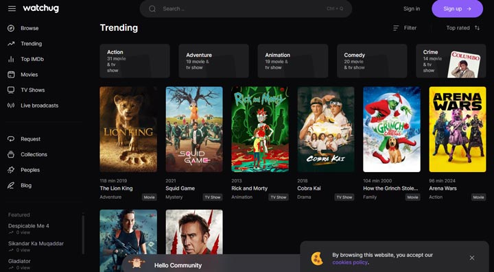 Fmovies Alterantive - WatchUG