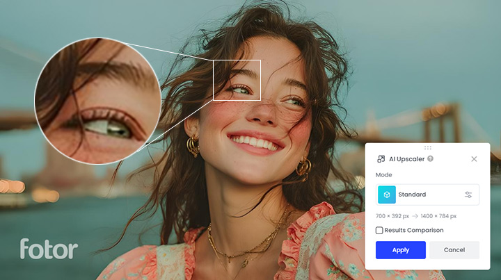 Enlarged Woman Image Fotor