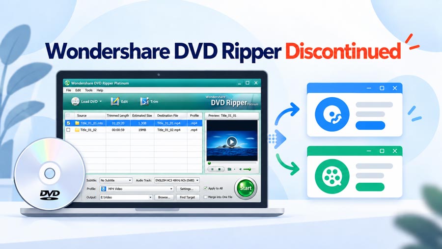 Wondershare DVD Ripper Discontinued