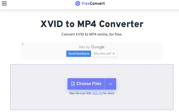 Xvid Converter - FreeConvert