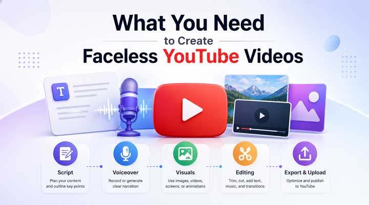 What You Need to Make Faceless YouTube Videos