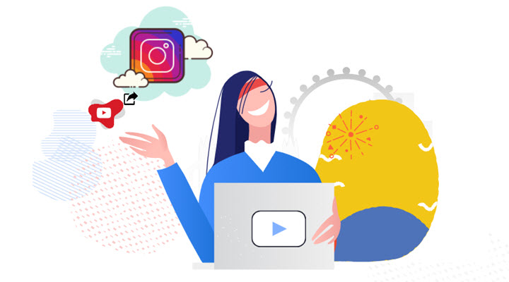 how to share a YouTube Video on Instagram