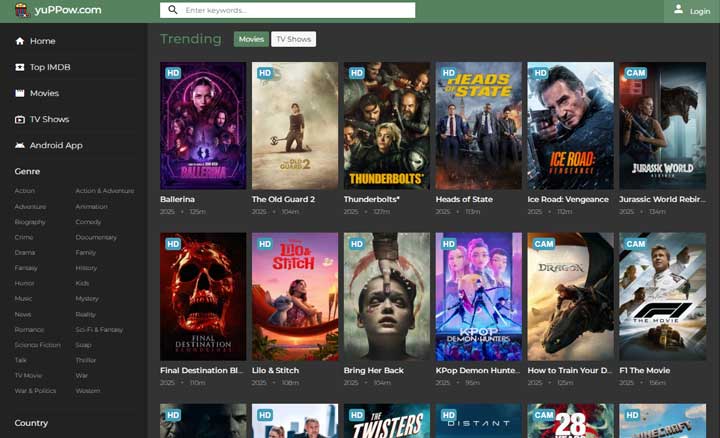 Fmovies Alterantive - Yuppow