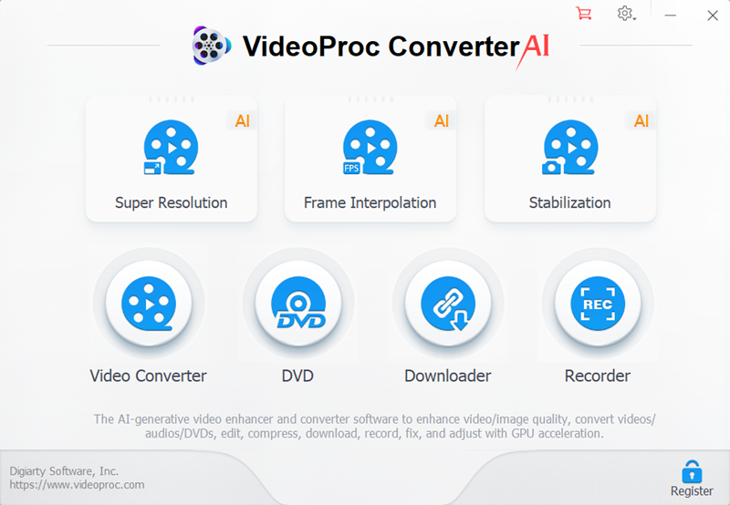 VideoProc Converter AI Windows 11 download