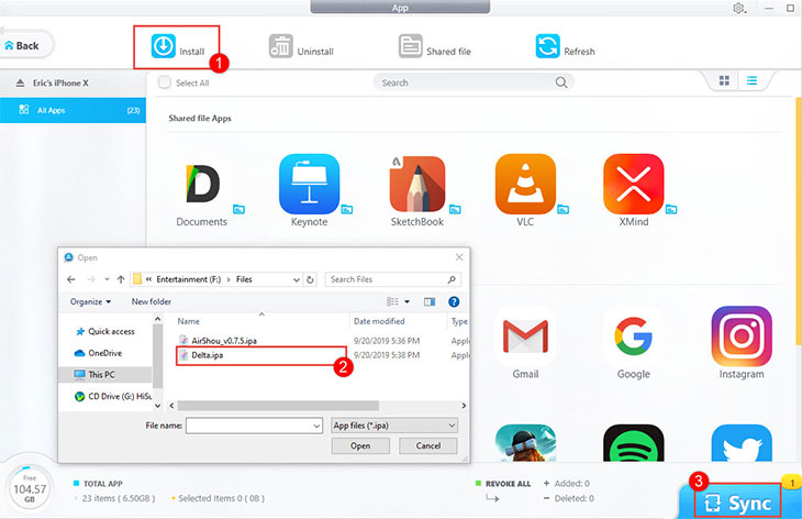 install iOS app