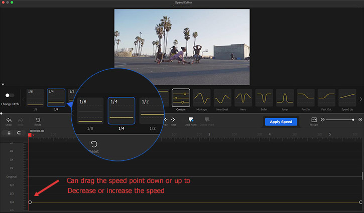 Ramp the Video Speed Down
