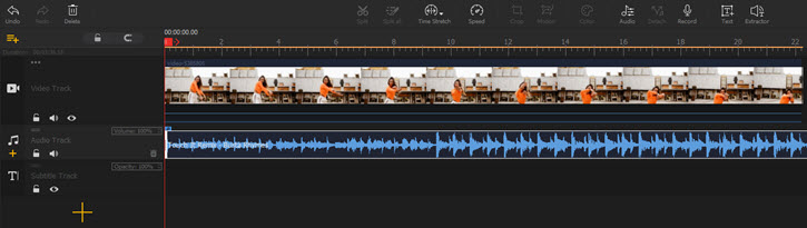 Add audio to timeline