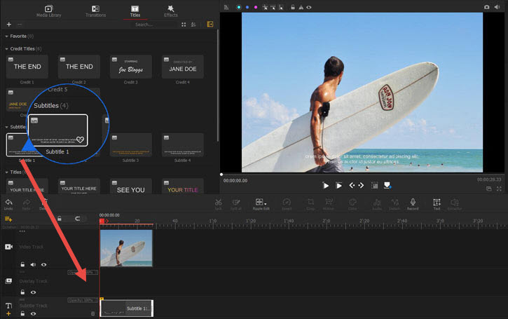 Add subtitles to videos