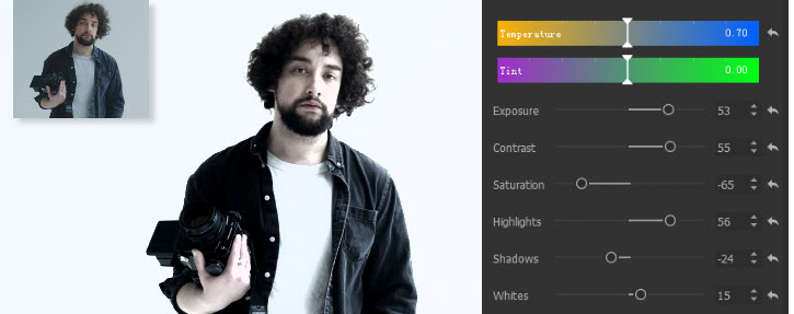 Adjust parameters in Color Editor for Better Blend