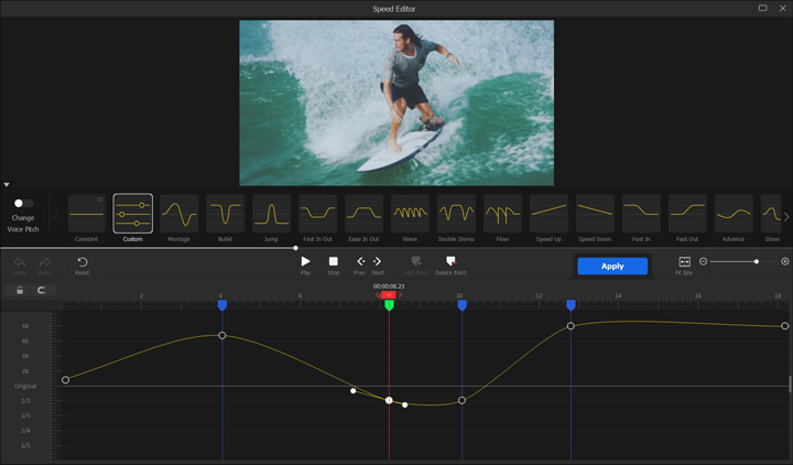 동영상 속도 변경 - VideoProc Vlogger 