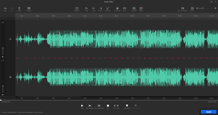 Audio Beat detection results