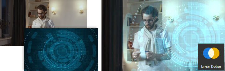 Linear Dodge Blend Mode