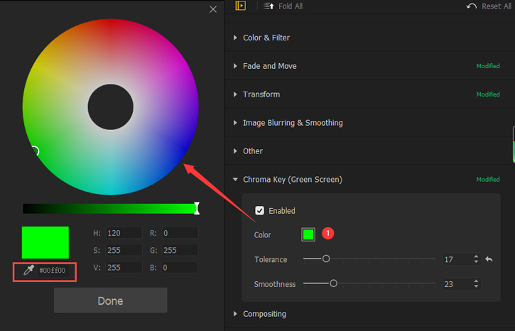 How to Change Chroma Key Color