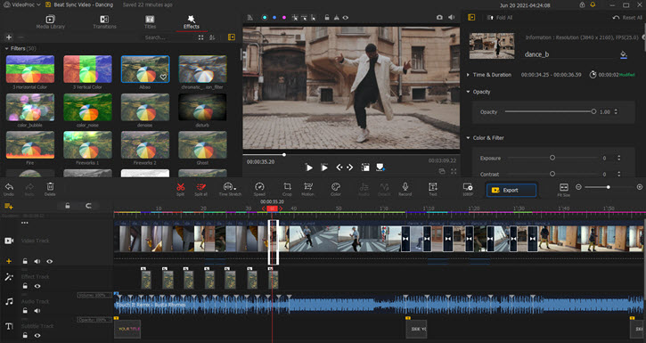 Edit video to the beat