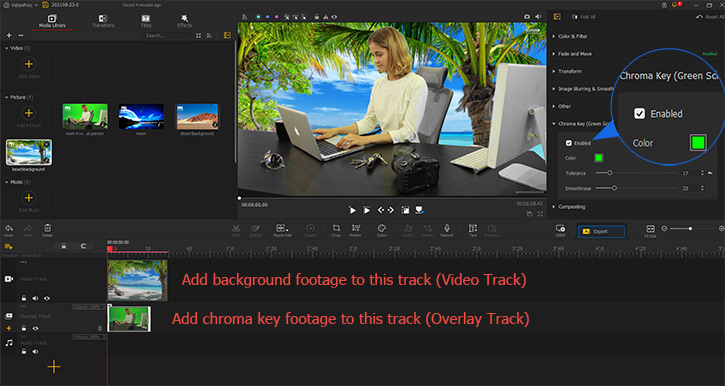 How to Use Chroma Key in VideoProc