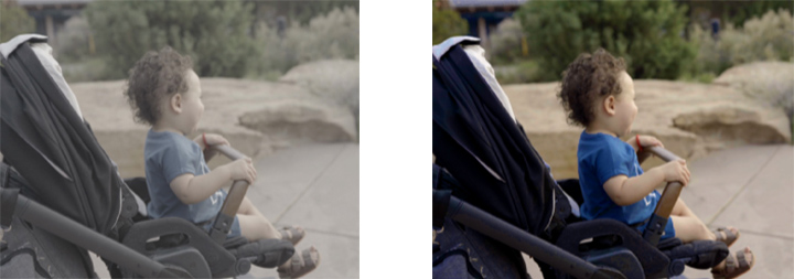 로그 모드에서 비교