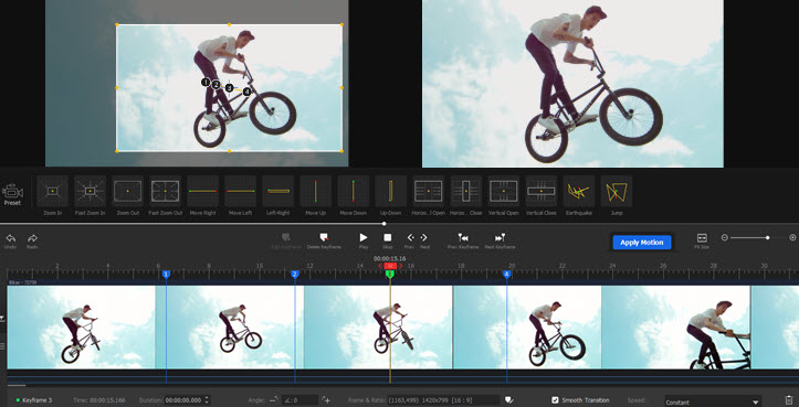 Motion Editor Overview - VideoProc Vlogger