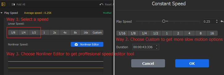 Slow Down the Video Speed