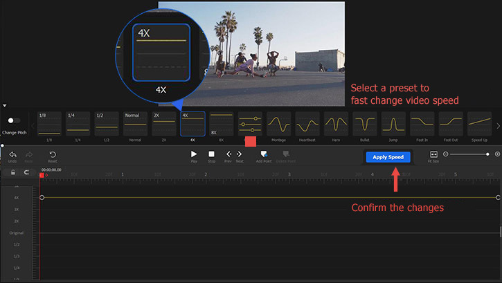 Adjust the Video Speed