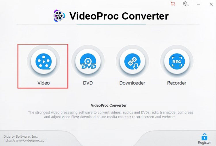 VideoProc interface