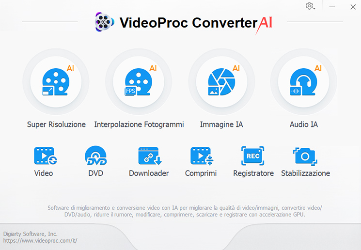 VideoProc Super Risoluzione - Step 1