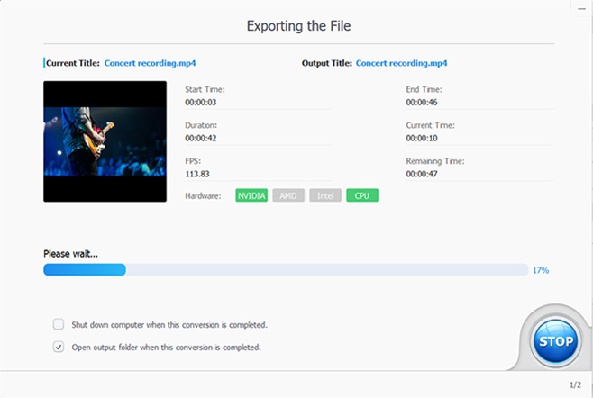 VideoProc Removes Background Noise - Step 3