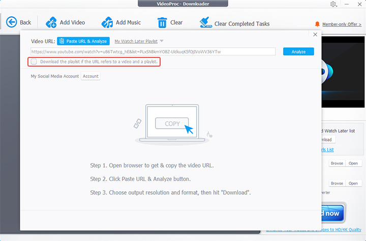 取消勾選此方塊，以下載單一影片。