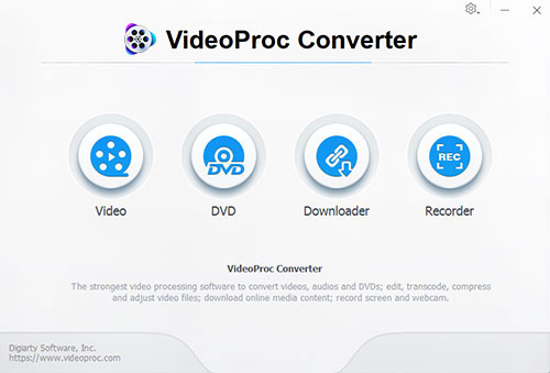 VideoProc Interface